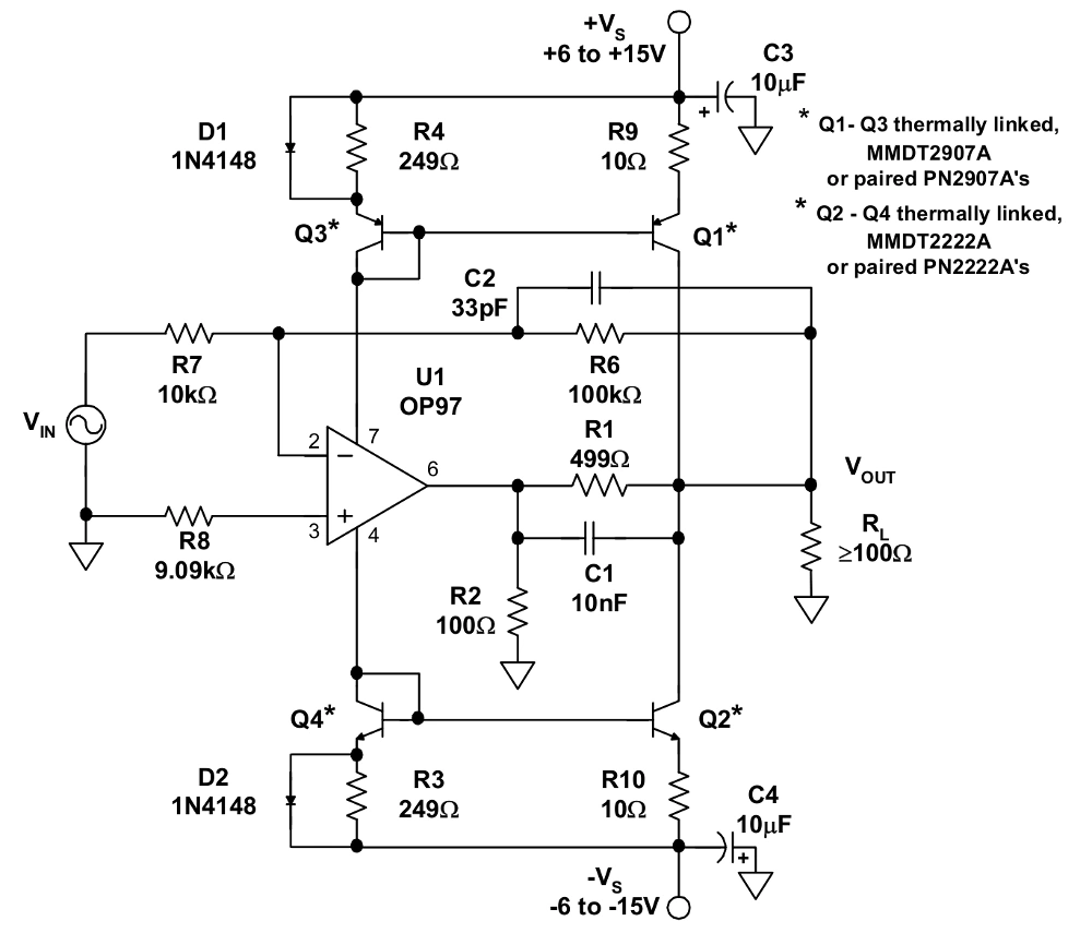 How to boost the output voltage swing of an operational amplifier How