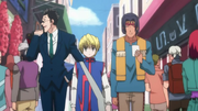Kiriko Leorio y Kurapika recorren la ciudad.png