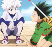 Gon y Killua descubren una puerta trampa