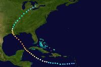 Hurricane Nicole (2016 - Track)