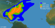 Typical North Atlantic Tropical Cyclone Formation in October
