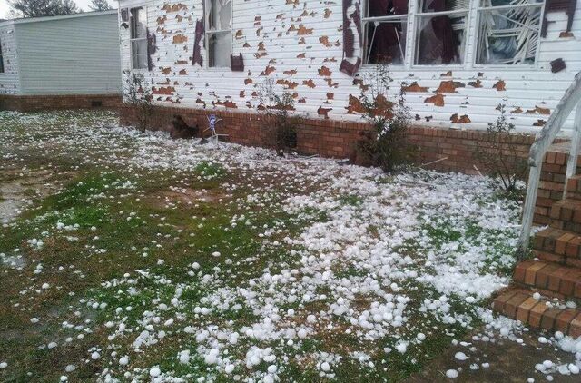 File:Siding hail damage.jpg