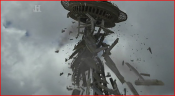 Space needle collapses