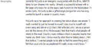 Jennette biography - fb