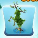 Alternate stag statue