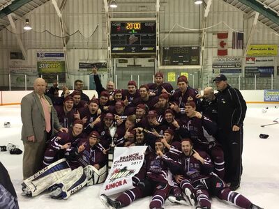 2017 SIJHL champs Dryden Ice Dogs