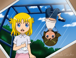Fidio y Ahiru en su infancia.png