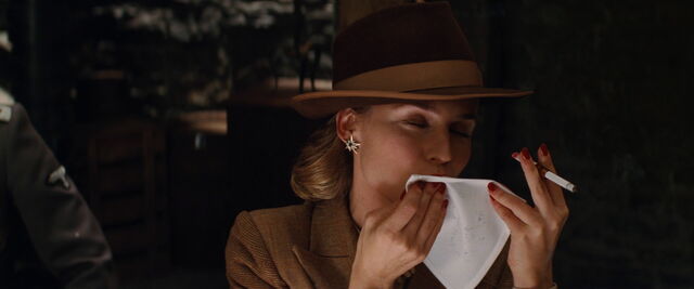 File:Bridget von Hammersmark kisses her autograph.jpg