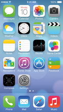IOS 7 Home Screen
