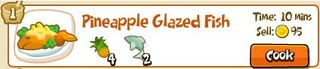 Pineapple glazed fish