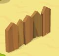 Pointy stockade fence