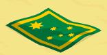 Green beach towel