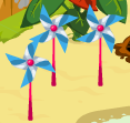Blue pinwheel