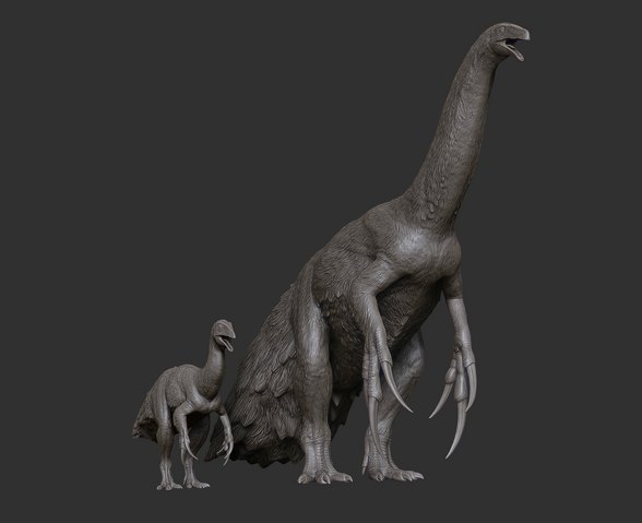 File:Juvenile Therizinosaurus Model The Isle.png