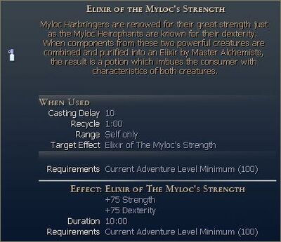 Elixir of the Myloc's Strength