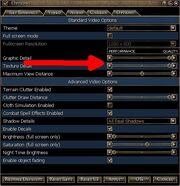 Ingame options video