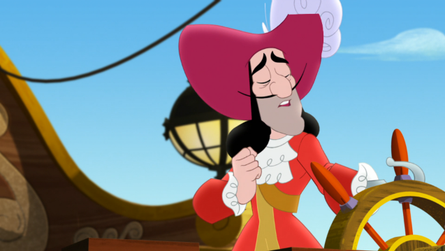 Image - Captain Hook at the helm of the Jolly Roger.PNG | Jake and the Never Land Pirates Wiki