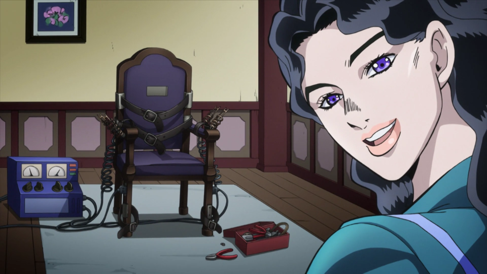 Image Yukako and her electric chair.png JoJo's Bizarre Encyclopedia