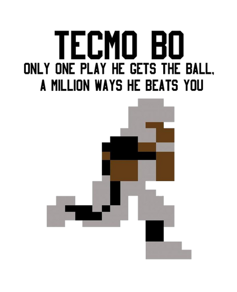 Bo Jackson Tecmo Bowl Render By Skodwarde