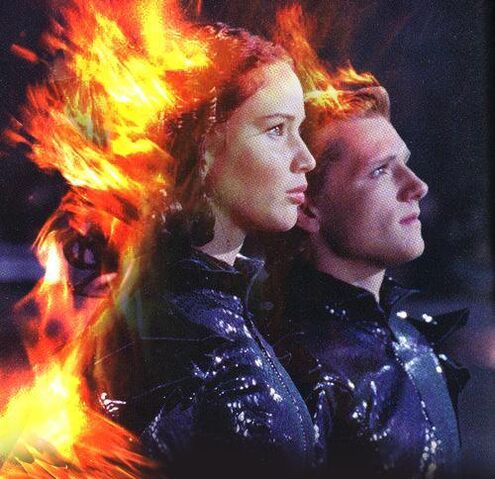File:Katniss and Peeta on fire.jpg