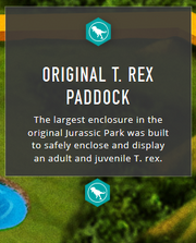 Original T rex Paddock