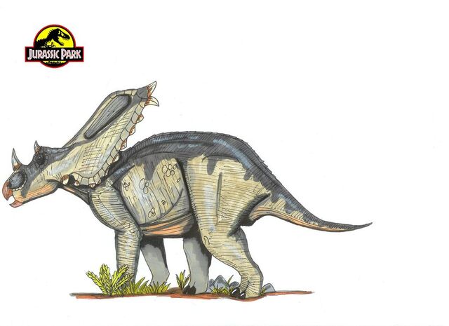 File:Jurassic Park Chasmosaurus by hellraptor.jpg