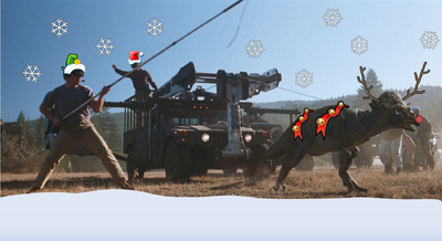 Christmas dinosaur