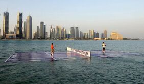 Ocean Tennis court
