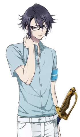File:Gakuen K Saruhiko Fushimi, Summer school uniform ver..png
