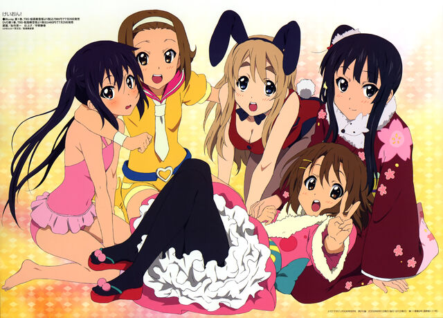 File:K-On! in different outfits.jpg