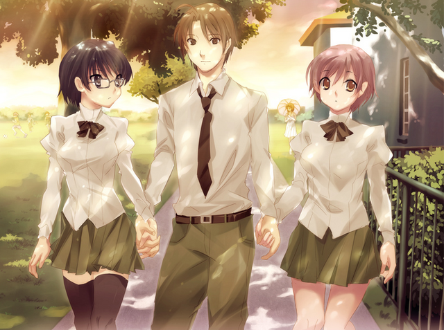 File:Hisao walking with Shizune and Misha.png