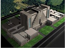 Asylum building layout