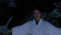 O-Ren and her sword (Kill Bill)
