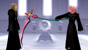 Marluxia bedroht Vexen KHReCOM.png