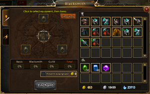 Enchant equipment