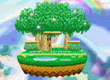 Smash Bros. Green Greens.gif