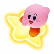 Kirby en su Estrella Transporte
