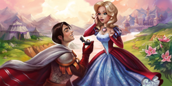 Illus couple engagement