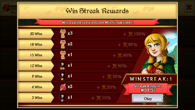 Arena rewards