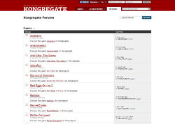 Kongregate Game Forums