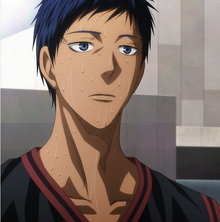 Aomine after his lost to Seirin.png