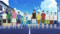 Seirin team's arrival at the beach (Ep. 10 SC)
