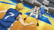 Kise copies Akashi's Ankle break.gif