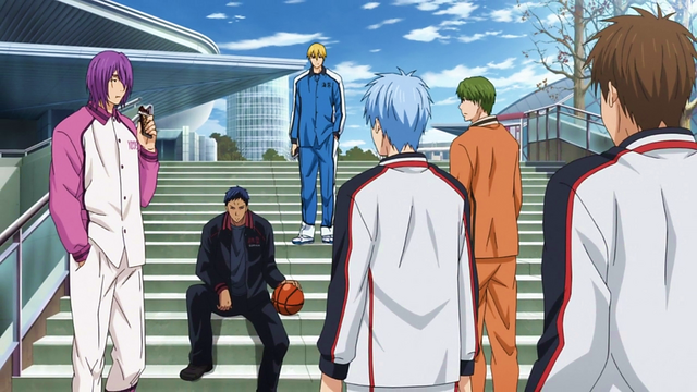 Fichier:Kuroko reunites with his former teammates (1).png
