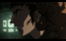Gold Mask Appears Next to Benkei