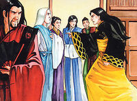 Tsudao shouting to Heikichi