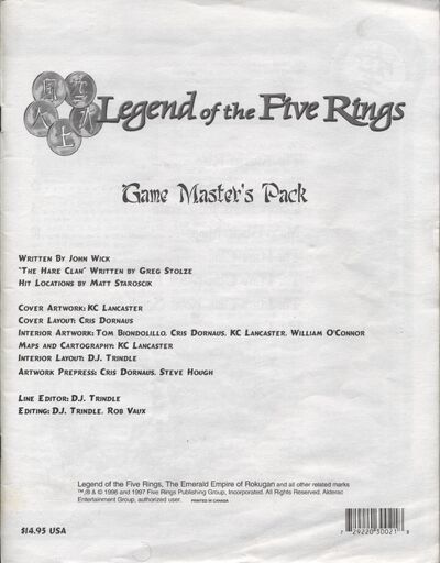 Game Master's Pack; The Hare Clan
