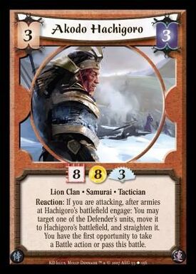 Akodo Hachigoro-card
