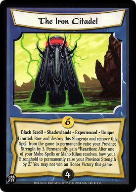 The Iron Citadel Exp-card