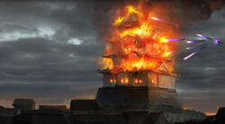 Burning of Isawa Palace